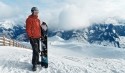 Auf Höhe der Wolken snowboarden