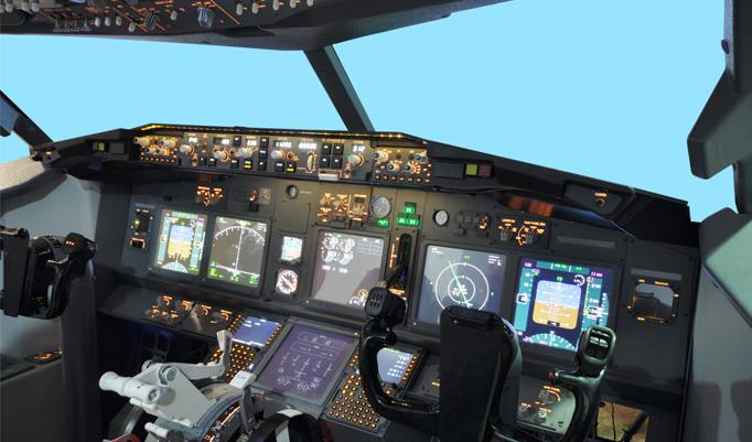 Armatur im Boeing Cockpit
